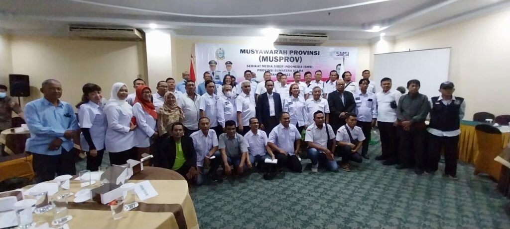 Erris Napitupulu Ketua SMSI Sumut Priode 2022-2027, Terpilih Secara Aklamasi