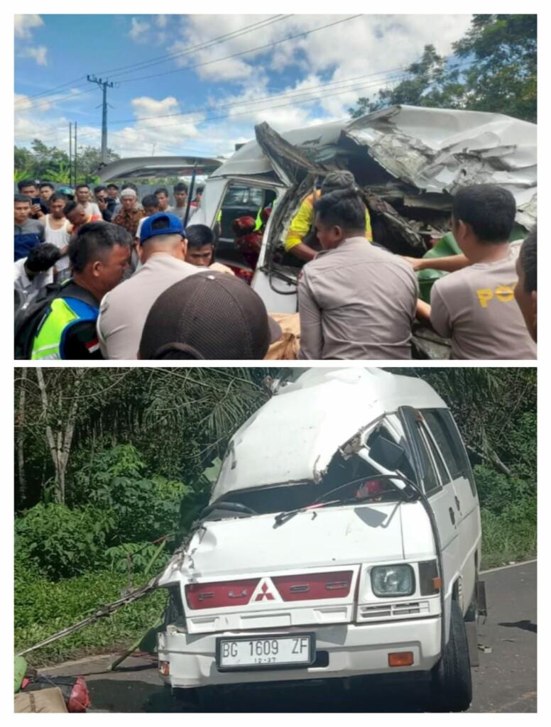 Kecelakaan Maut Travel Vs Truk, Beberapa Penumpang Tewas Dengan Kondisi Mengenaskan