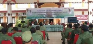 Bareng Forkopimcam, Danpos Ramil Mojoanyar Lakukan Pembinaan Satlinmas