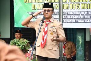 Dandim 0815/Mojokerto Buka Persami Saka Wira Kartika TA. 2023 Di Bumi Perkemahan Dawarblandong