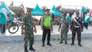 Babinsa Koramil Jetis Bareng Tiga Pilar Amankan Jalan Sehat Harlah Fatayat NU