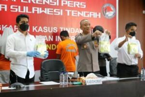 Ditresnarkoba Polda Sulteng Ringkus Kurir Sabu Antar Negara