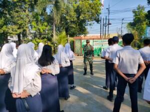 Edukasi 4 Pilar Kebangsaan, Danramil 0815/09 Sambangi 2 Sekolah Di Mojosari