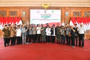 Dandim 0815 Dampingi Tim Pusterad Silaturahmi Bareng Forkopimda Hingga Tokoh Masyarakat Kota Mojokerto