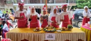 Sambut HUT RI Ke-78, Pemdes Lubuk Batang Baru Gelar Lomba Masak Nasi Goreng