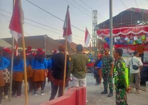 Babinsa Karangasem Koramil Kutorejo Bareng Bhabinkamtibmas Amankan Karvnaval