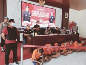 Polresta Mojokerto Berhasil Ungkap 7 Kasus Peredaran Narkoba