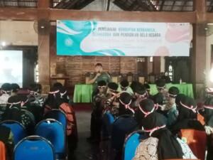 PKKMB Unim, Danramil Bangsal Sampaikan Wasbang Bela Negara