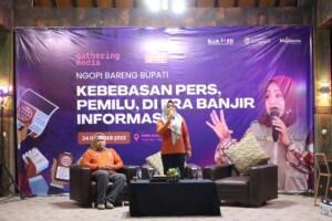 Ngopi Bareng Bersama Insan Pers, Bupati Mojokerto Berharap Media Jadi Sumber Berita yang Obyektif