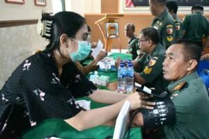 Skrining PTM, Sasar Prajurit Militer & PNS Kodim 0815/Mojokerto