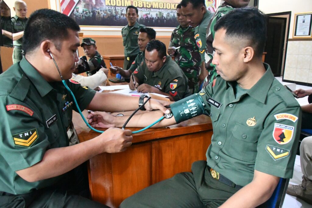 Tangkal Hepatitis B, Kodim 0815/Mojokerto Sempurnakan Vaksinasi Dosis 3
