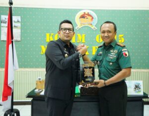 Perkuat Sinergitas Jelang Pemilu 2024, Dandim 0815/Mojokerto Terima Kunjungan Silahturahmi Penjabat Walikota Mojokerto