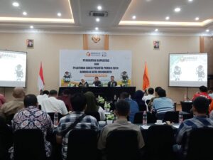 Bawaslu Kota Mojokerto Hadirkan Dua Narasumber Pada Penguatan Kapasitas dan Pelatihan Saksi Peserta Pemilu 2024