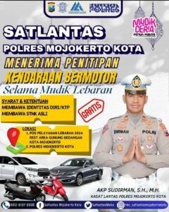 Ditinggal Mudik, Yuk Titipkan Motor-Mobil di Polres Mojokerto Kota Gratis