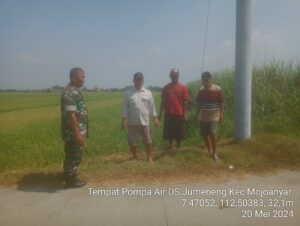 Pos Ramil Mojoanyar Gencar Lakukan Survey Sumber Air Pompanisasi Bagi Poktan