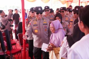 SSDM Polri Gelar Bakti Sosial Dalam Rangka Hari Bhayangkara ke-78 di Lahan Pusat Pembinaan SDM UNGGUL Polri
