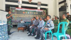 Berjalan Sepekan, Kegiatan Non Fisik TMMD Reguler Ke-121 Sasar Satlinmas – Wasbang Hingga Simulasi Padamkan Kebakaran