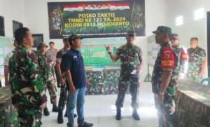 Pastikan Sesuai Rencana, Dansatgas Tinjau Kemajuan Sasaran Fisik TMMD Desa Bandung