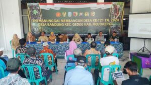 Sasaran Non Fisik TMMD 121 Mojokerto, DPMD Provinsi Jatim Berikan Edukasi Belanova