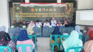 Sasaran Non Fisik TMMD 121, DLH Kabupaten Mojokerto Edukasi Pengolahan Sampah