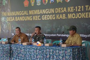 Rakor Kesiapan Penutupan TMMD Reguler Ke-121 Kodim 0815/Mojokerto