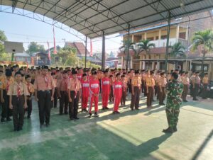 Bekali Wasbang & Kedisiplinan, Koramil 0815/07 Jetis Bina Pelajar MTs Darul Ulum