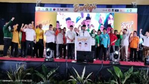 Ribuan Masyarakat, Simpatisan dan Relawan Hadiri Deklarasi Pasangan “BERTAJI” Bersama Teddy -Marjito 