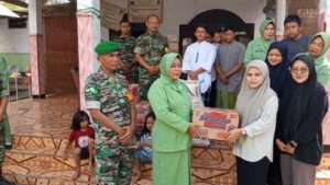 Peduli Berbagi, Kodim 0815/Mojokerto Salurkan Sedekah Prajurit