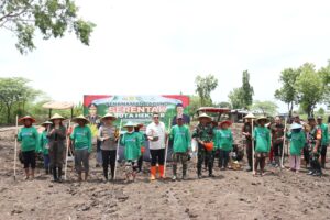 Tanam Jagung Serentak 1 Juta Hektar, Polres Mojokerto Kota Siap Dukung Ketahanan Pangan
