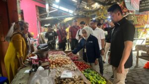 Jelang Ramadhan, Satgas Pangan Polres Mojokerto Kota Sidak Pasar Stok Bapokting 