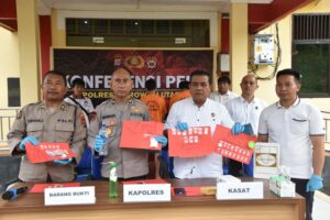 Polres Morut Sita Sabu 85,88 Gram dari 17 Tersangka