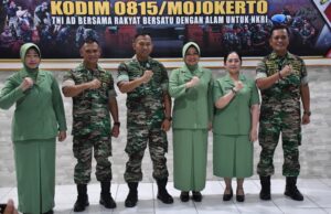 Mayor Inf Suwadi Resmi Jabat Kepala Staf Kodim 0815/Mojokerto