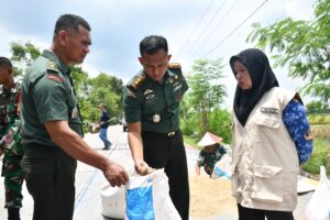 Pastikan HPP GKP, Dandim 0815/Mojokerto Pantau Sergab di Kecamatan Gedeg