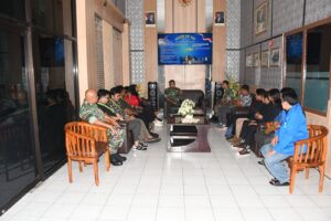 Dandim 0815/Mojokerto Audiensi Bersama Perwakilan Mahasiswa Se-Mojokerto Raya