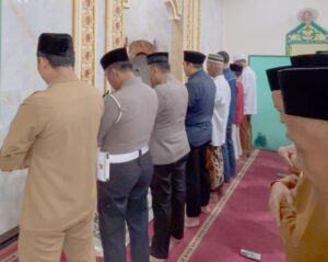 Bentuk Kepedulian, Polres Mojokerto Kota Gelar Salat Ghaib Untuk Anggota yang Gugur