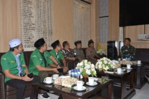 Kodim 0815/Mojokerto Terima Audiensi Pengurus GP Ansor & Banser Kabupaten Mojokerto