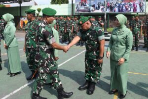 Dandim 0815/Mojokerto Pimpin Sertijab Sejumlah Danramil Jajaran Kodim 0815