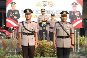 Rotasi Jabatan, Kapolres Mojokerto Kota Pimpin Sertijab Kasatlantas