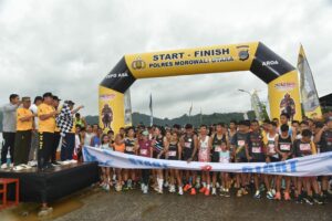 Polres Morut gelar “Bhayangkara Morut Fun Run 7,9 K