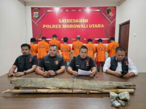 Tersangka Bentrokan Antar Warga di Morut Ditahan Polisi