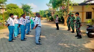 Seleksi Paskibra HUT ke-80 RI, Koramil 0815/07 Sambangi SMKN 1 Jetis