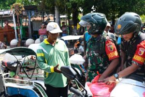 Program Sedekah Prajurit Kodim 0815/Mojokerto Tebar Kepedulian Jumat Berkah