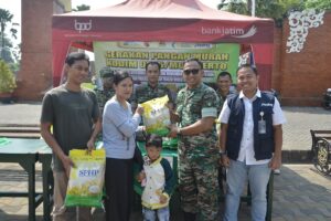 TNI-Bulog Sinergi Stabilkan Harga Beras, Kodim 0815/Mojokerto Gelar GPM