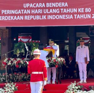 Pemkab Mojokerto Gelar Upacara Bendera dan Tasyakuran HUT ke-80 Kemerdekaan RI