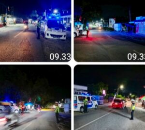 Terangi Malam dengan Patroli Blue Light, Polres Sigi Berikan Rasa Aman Bagi Warga
