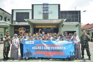 Edukasi Kebangsaan, Kodim 0815/Mojokerto Sambut 113 Siswa SDIT Permata