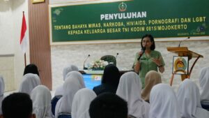 Persit KCK Cabang XXX Kodim 0815 Gelar Penyuluhan Bahaya Miras, Narkoba, HIV/AIDS, Pornografi dan LGBT