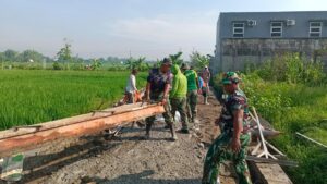 Rabat Beton Jalan Usaha Tani Terus Dikebut, 275 Meter Sudah Tercor di TMMD ke-126 Kodim 0815/Mojokerto