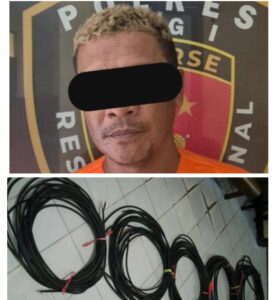 Polsek Palolo Tangkap Pencuri Kabel Tower