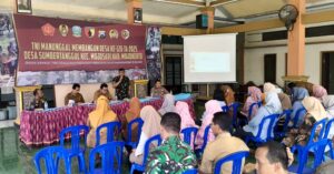 Sinergi TNI dan Pemerintah Daerah, TMMD ke-126 Beri Edukasi Pentingnya Wawasan Kebangsaan dan Gotong Royong